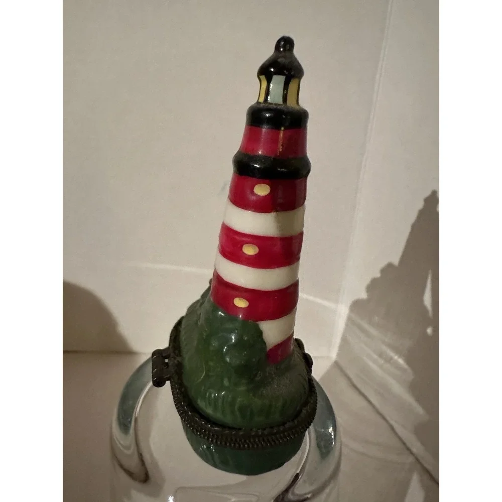 Cape Hatteras Lighthouse Trinket Box Hinged Ceramic 3.5 
